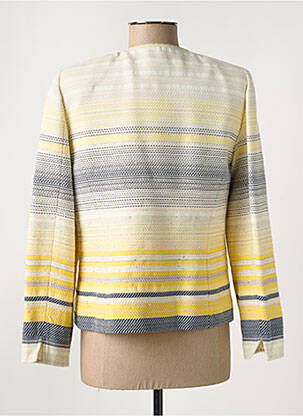 Veste casual col rond jaune PAUPORTÉ femme