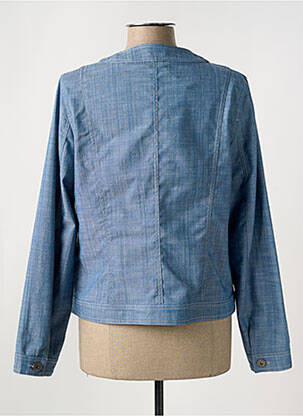 Veste casual col rond bleu PAUPORTÉ femme