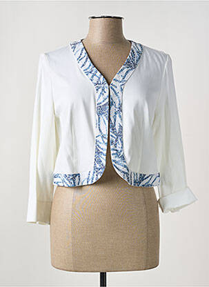 Veste casual coupe cintrée blanc WEINBERG femme