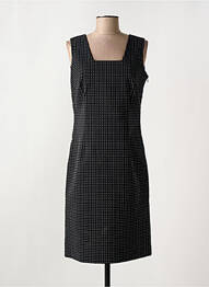 Robe mi-longue imprimé fantaisie sans manche noir TERRE DE FÉES femme