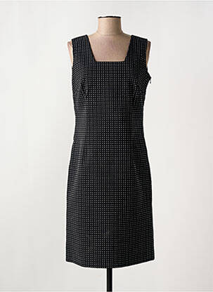 Robe mi-longue imprimé fantaisie sans manche noir TERRE DE FÉES femme