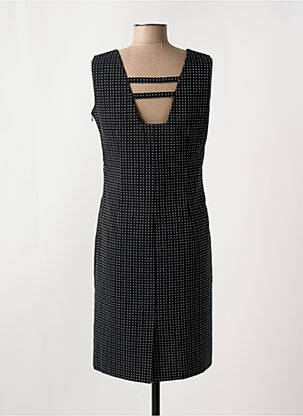 Robe mi-longue imprimé fantaisie sans manche noir TERRE DE FÉES femme