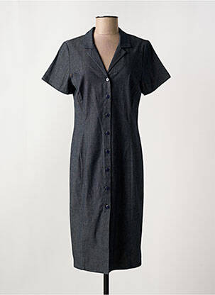 Robe mi-longue manches courtes manches courtes gris WEINBERG femme