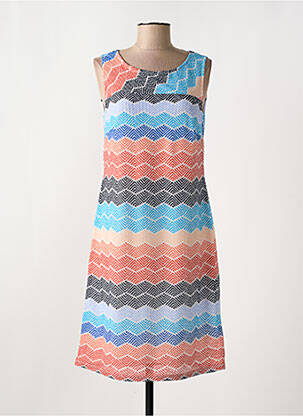 Robe mi-longue sans manche sans manche bleu COMMA, femme