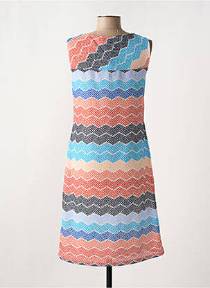 Robe mi-longue sans manche sans manche bleu COMMA, femme