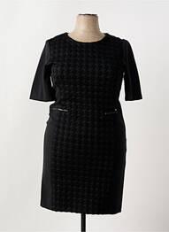 Robe mi-longue manches courtes manches courtes noir DIAMBRE femme