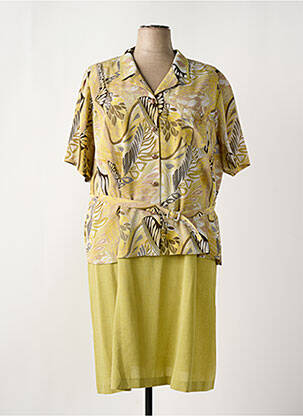 Ensemble robe type de veste casual vert REGINE femme