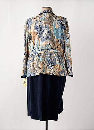 Ensemble robe type de veste casual bleu FRANCE RIVOIRE femme