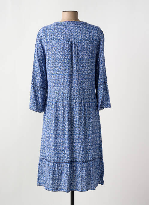 Robe mi-longue bleu BIANCA pour femme