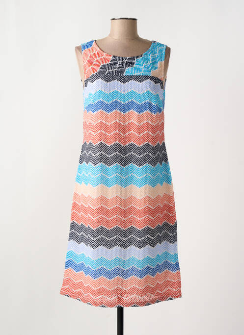 Robe mi-longue bleu COMMA, pour femme