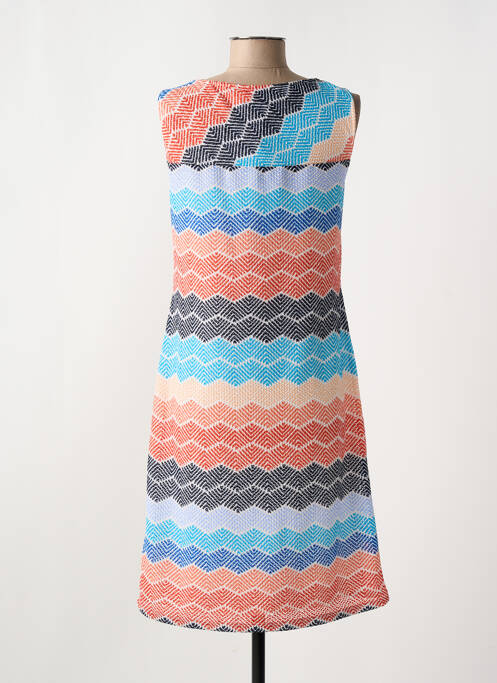 Robe mi-longue bleu COMMA, pour femme