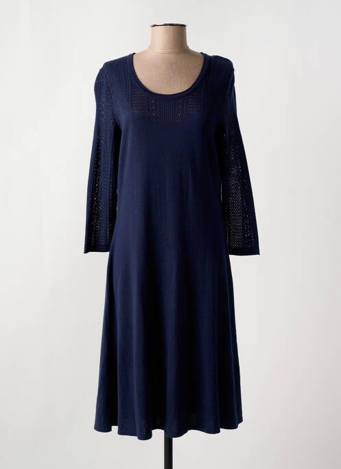 Robe mi-longue bleu PAUPORTÉ pour femme