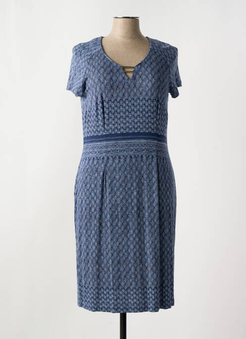 Robe mi-longue bleu PAUPORTÉ pour femme