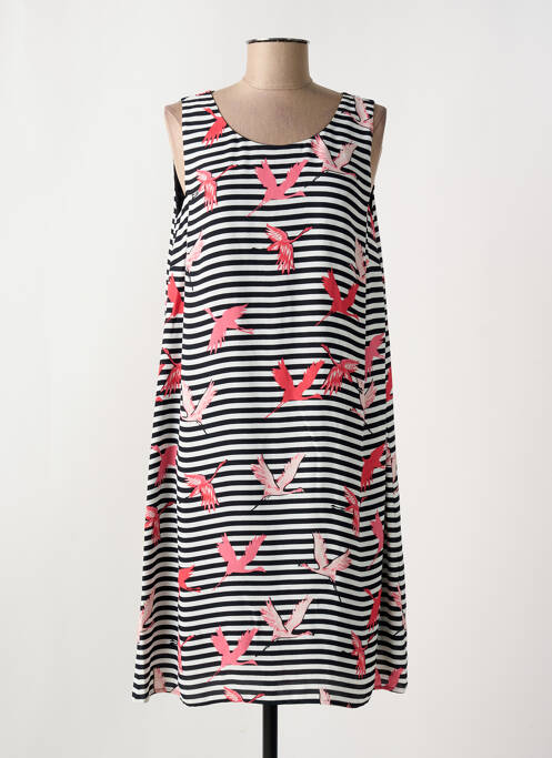 Robe mi-longue noir COMMA, pour femme