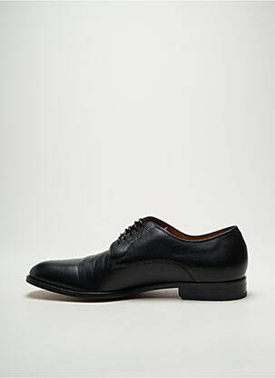 Derbies tissage satiné talon bas noir HUGO BOSS homme