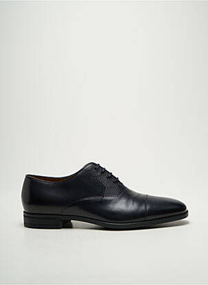 Derbies tissage satiné talon bas bleu HUGO BOSS homme