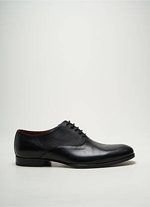 Derbies tissage satiné talon bas noir HUGO BOSS homme