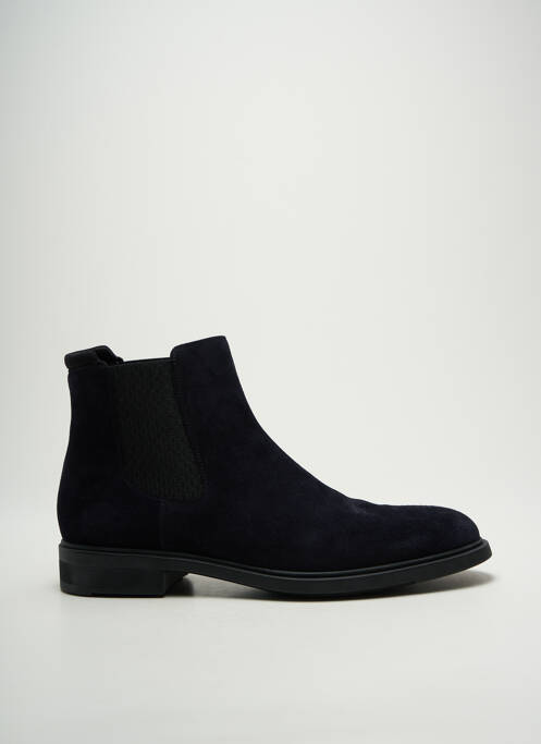 Bottines/boots nubuck talon bas bleu HUGO BOSS homme