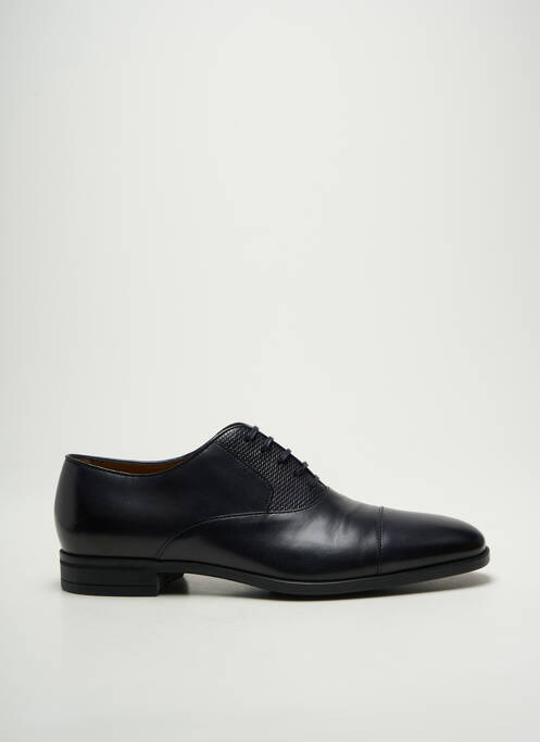 Derbies tissage satiné talon bas bleu HUGO BOSS homme