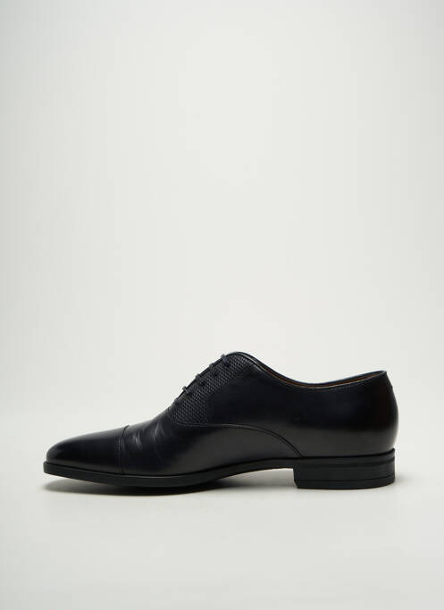 Derbies tissage satiné talon bas bleu HUGO BOSS homme