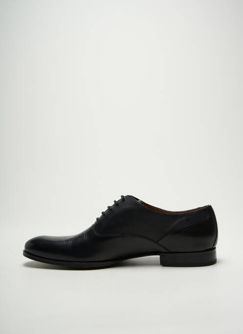 Derbies tissage satiné talon bas noir HUGO BOSS homme
