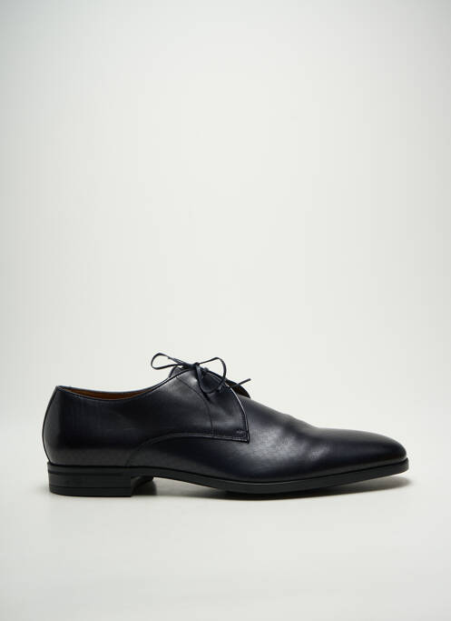 Derbies tissage satiné talon bas bleu HUGO BOSS homme