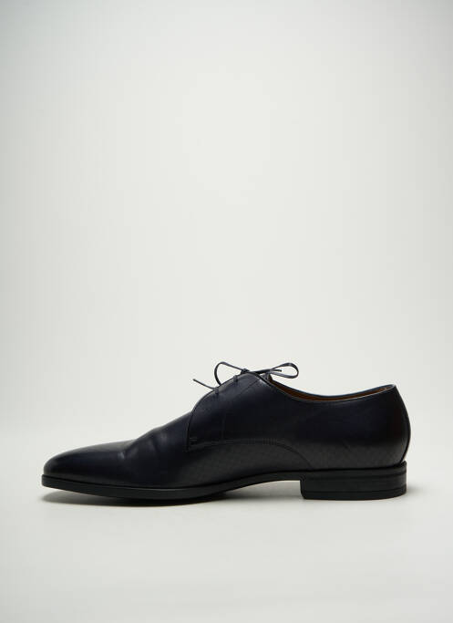 Derbies tissage satiné talon bas bleu HUGO BOSS homme