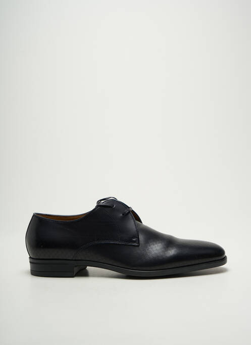 Derbies tissage satiné talon bas bleu HUGO BOSS homme