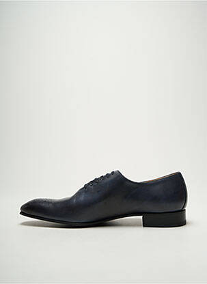 Derbies bout pointu talon bas bleu GRÈGE homme
