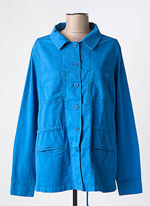 Veste casual col chemisier bleu BELLA JONES femme