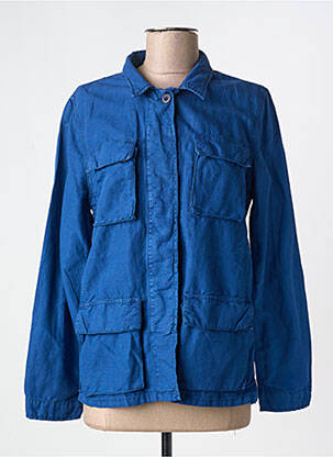 Veste casual col chemisier bleu HARTFORD femme
