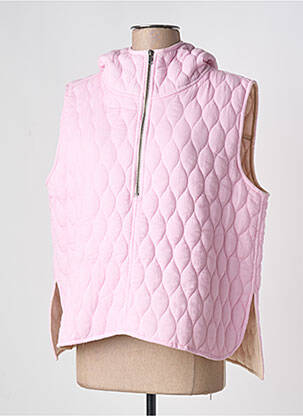Sweat-shirt à capuche capuche sans manche rose V.DE.VINSTER femme