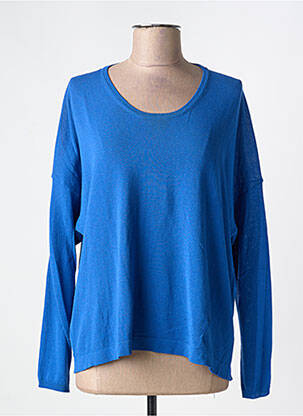 Pull col rond manches longues bleu FLOOR femme