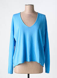 Pull col v manches longues bleu FLOOR femme