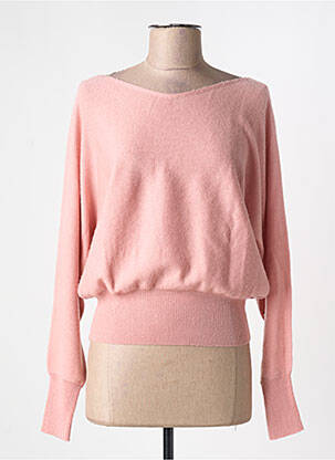 Pull col v manches longues rose ESSENTIEL ANTWERP femme