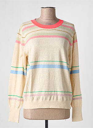 Pull stretch manches longues beige BELLEROSE femme