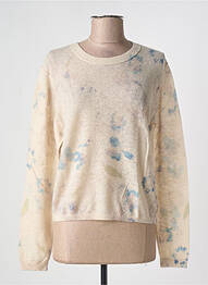 Pull tissage chiné manches longues beige BELLEROSE femme