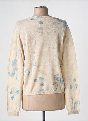 Pull tissage chiné manches longues beige BELLEROSE femme