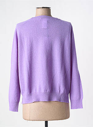 Pull stretch manches longues violet HOD femme