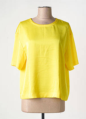 Top coupe fluide manches courtes jaune ESSENTIEL ANTWERP femme