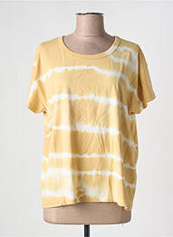 T-shirt coupe droite manches courtes beige ACQUAVERDE femme