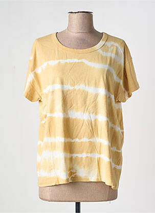 T-shirt coupe droite manches courtes beige ACQUAVERDE femme