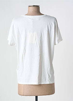 T-shirt coupe droite manches courtes beige ACQUAVERDE femme