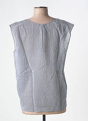 Blouse légère et transparente manches courtes gris BELLEROSE femme