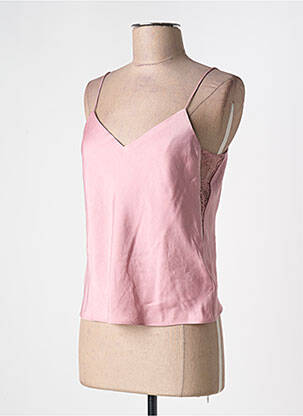 Top coupe cintrée fines bretelles rose BA&SH femme