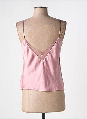 Top coupe cintrée fines bretelles rose BA&SH femme