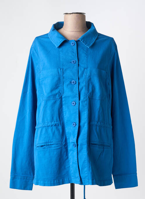 Veste casual col chemisier bleu BELLA JONES femme