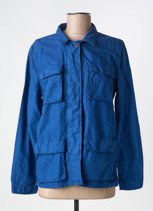 Veste casual col chemisier bleu HARTFORD femme