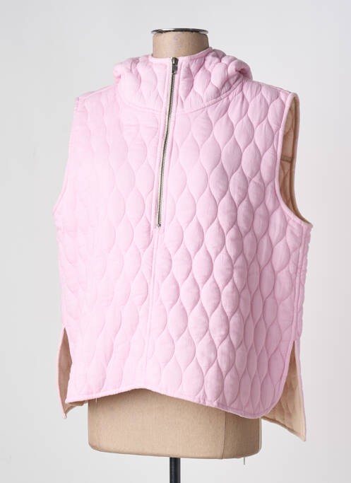 Sweat-shirt à capuche capuche sans manche rose V.DE.VINSTER femme
