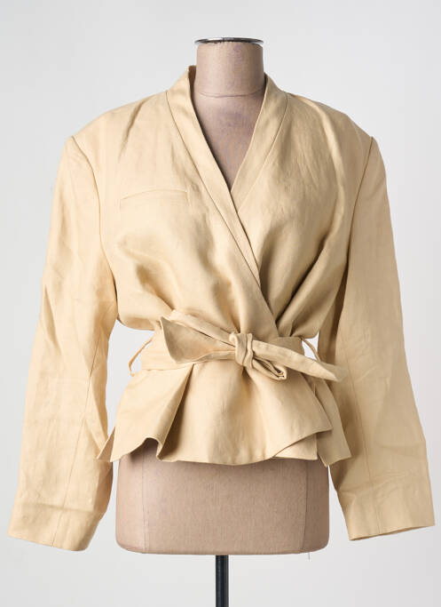 Veste chic tissage crêpe beige SOEUR femme